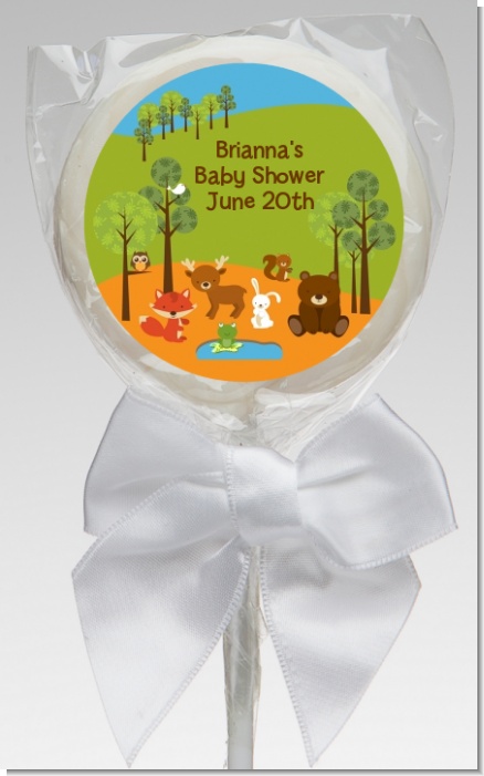 Forest Animals - Personalized Baby Shower Lollipop Favors