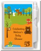 Forest Animals - Baby Shower Personalized Notebook Favor