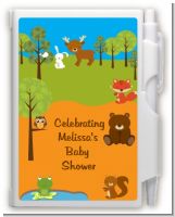 Forest Animals - Baby Shower Personalized Notebook Favor