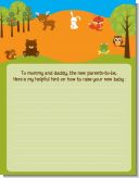 Forest Animals - Baby Shower Notes of Advice