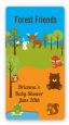 Forest Animals - Custom Rectangle Baby Shower Sticker/Labels thumbnail