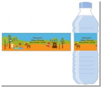 Forest Animals - Personalized Baby Shower Water Bottle Labels