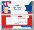 Fourth Of July Little Firecracker - Personalized Baby Shower Candy Bar Wrappers thumbnail
