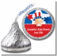 Fourth Of July Little Firecracker - Hershey Kiss Baby Shower Sticker Labels thumbnail