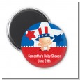 Fourth Of July Little Firecracker - Personalized Baby Shower Magnet Favors thumbnail