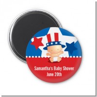 Fourth Of July Little Firecracker - Personalized Baby Shower Magnet Favors