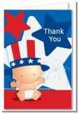 Fourth Of July Little Firecracker - Baby Shower Thank You Cards