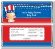 Fourth Of July Stars & Stripes - Personalized Baby Shower Candy Bar Wrappers thumbnail