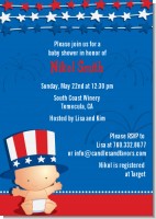 Fourth Of July Stars & Stripes - Baby Shower Invitations