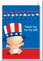 Fourth Of July Stars & Stripes - Baby Shower Thank You Cards