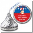 Fourth Of July Stars & Stripes - Hershey Kiss Baby Shower Sticker Labels thumbnail