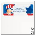 Fourth Of July Little Firecracker - Baby Shower Return Address Labels thumbnail