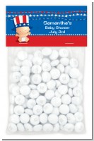 Fourth Of July Stars & Stripes - Custom Baby Shower Treat Bag Topper