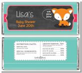 Fox and Friends - Personalized Baby Shower Candy Bar Wrappers