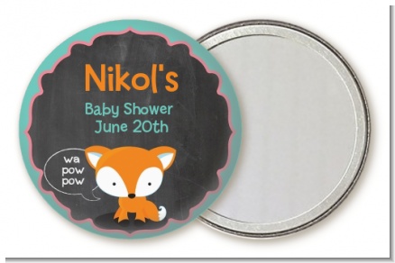 Fox and Friends - Personalized Baby Shower Pocket Mirror Favors