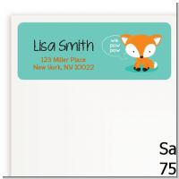 Fox and Friends - Baby Shower Return Address Labels