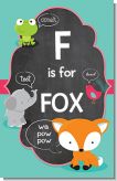 Fox and Friends - Personalized Baby Shower Nursery Wall Art