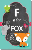 Fox and Friends - Personalized Baby Shower Nursery Wall Art