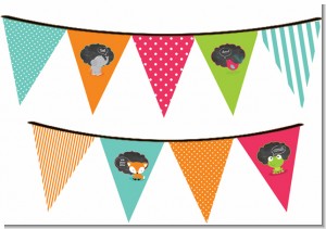 Fox and Friends - Baby Shower Themed Pennant Set