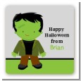 Frankenstein - Square Personalized Halloween Sticker Labels thumbnail