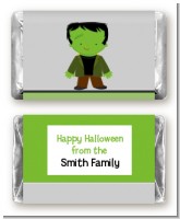 Frankenstein - Personalized Halloween Mini Candy Bar Wrappers