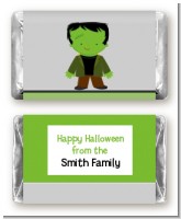 Frankenstein - Personalized Halloween Mini Candy Bar Wrappers