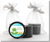 Froggy - Baby Shower Black Candle Tin Favors