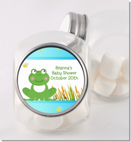 Froggy - Personalized Baby Shower Candy Jar