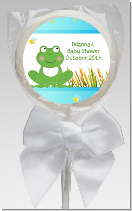Froggy - Personalized Baby Shower Lollipop Favors