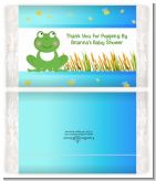Froggy - Personalized Popcorn Wrapper Baby Shower Favors