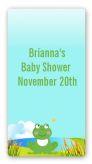 Froggy - Custom Rectangle Baby Shower Sticker/Labels