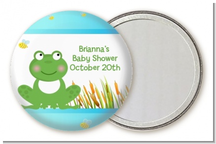 Froggy - Personalized Baby Shower Pocket Mirror Favors