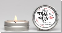 From Miss To Mrs - Bridal Shower Candle Favors