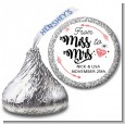 From Miss To Mrs - Hershey Kiss Bridal Shower Sticker Labels thumbnail
