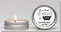 From My Shower - Bridal Shower Candle Favors