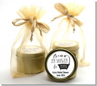 From My Shower - Bridal Shower Gold Tin Candle Favors