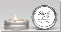 From The New Mr and Mrs - Bridal Shower Candle Favors