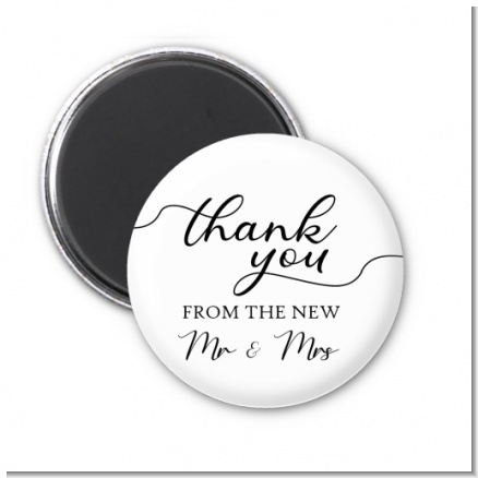 From The New Mr and Mrs - Personalized Bridal Shower Magnet Favors