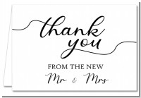 From The New Mr and Mrs - Bridal Shower Thank You Cards