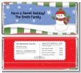 Frosty the Snowman - Personalized Christmas Candy Bar Wrappers thumbnail