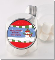 Frosty the Snowman - Personalized Christmas Candy Jar