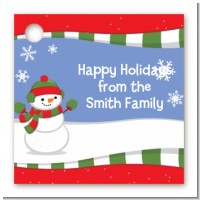 Frosty the Snowman - Personalized Christmas Card Stock Favor Tags