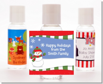 Frosty the Snowman - Personalized Christmas Hand Sanitizers Favors