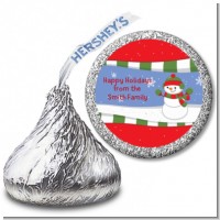 Frosty the Snowman - Hershey Kiss Christmas Sticker Labels