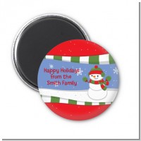 Frosty the Snowman - Personalized Christmas Magnet Favors