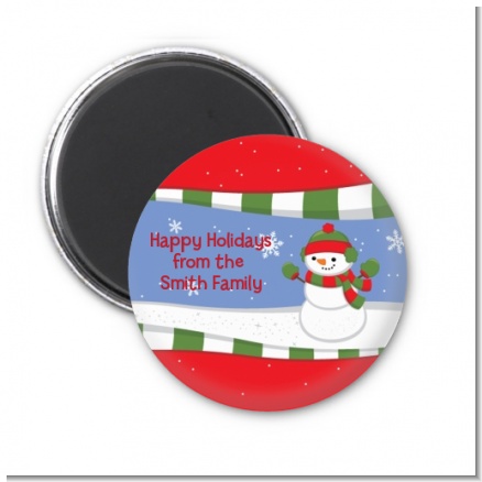 Frosty the Snowman - Personalized Christmas Magnet Favors
