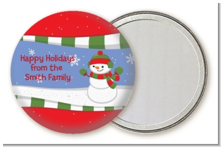 Frosty the Snowman - Personalized Christmas Pocket Mirror Favors