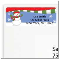 Frosty the Snowman - Christmas Return Address Labels