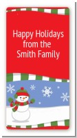 Frosty the Snowman - Custom Rectangle Christmas Sticker/Labels