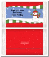 Frosty the Snowman - Personalized Popcorn Wrapper Christmas Favors